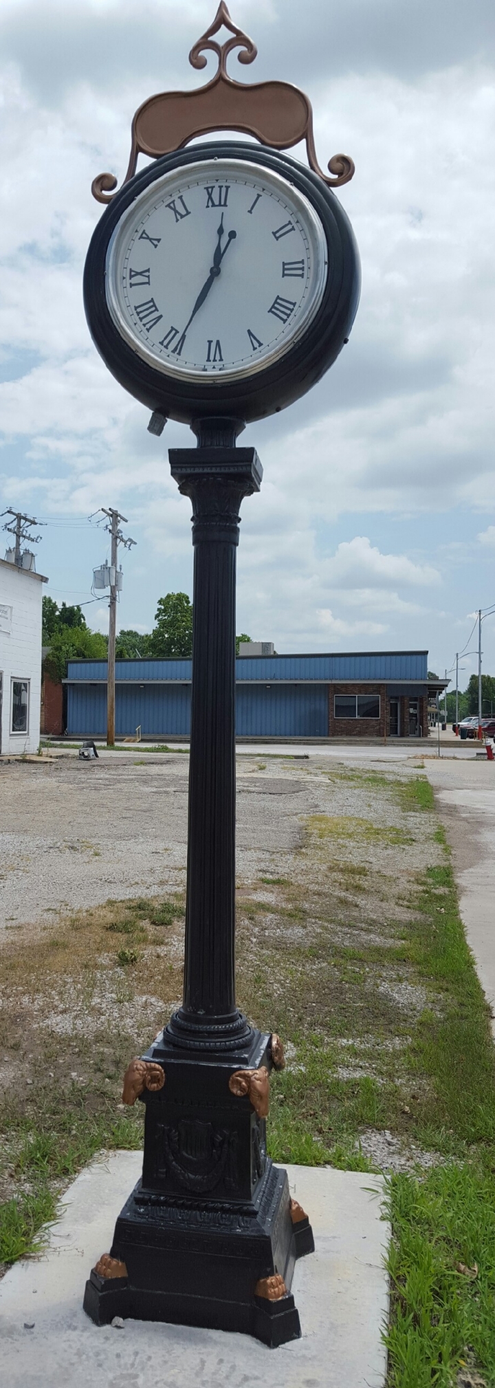 Presidential Street Clock Cast Aluminum Frontier EquestrianDraft